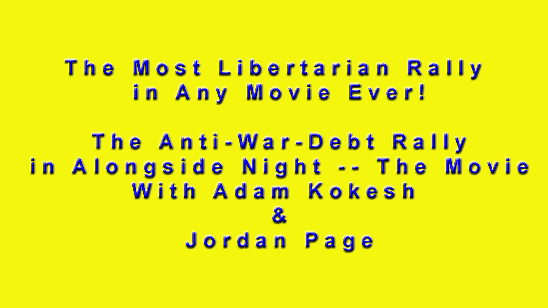 Libertarian Rally Card